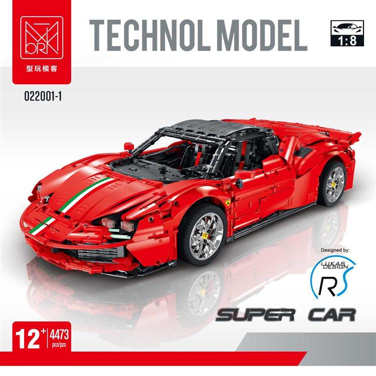 1：8红色烈马SF90 022001-1